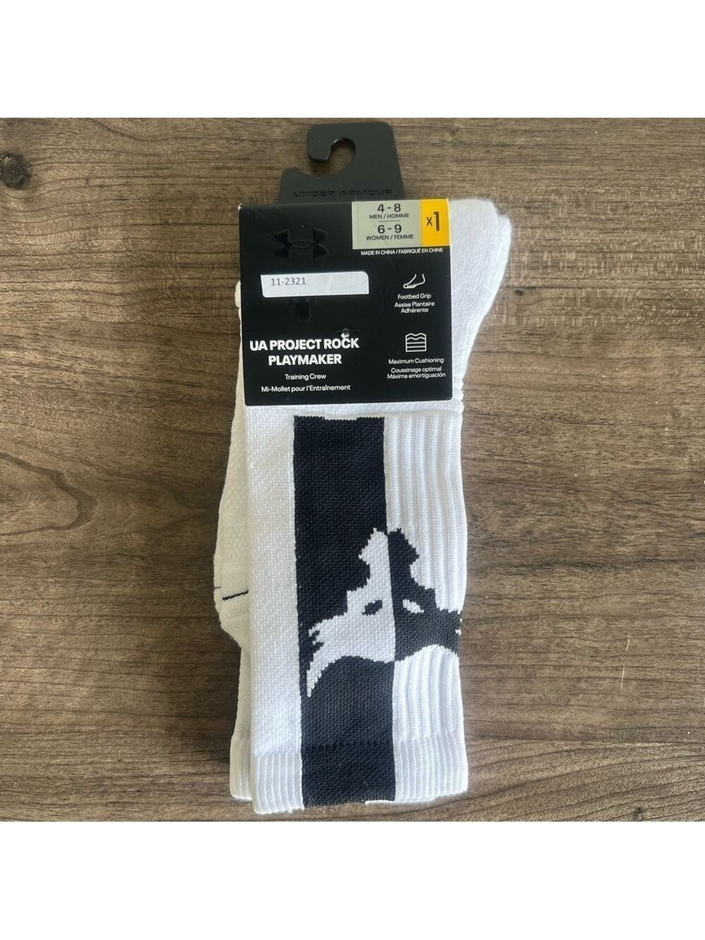Under Armour Project Rock Playmaker Training Crew Socks Women's 6-9
